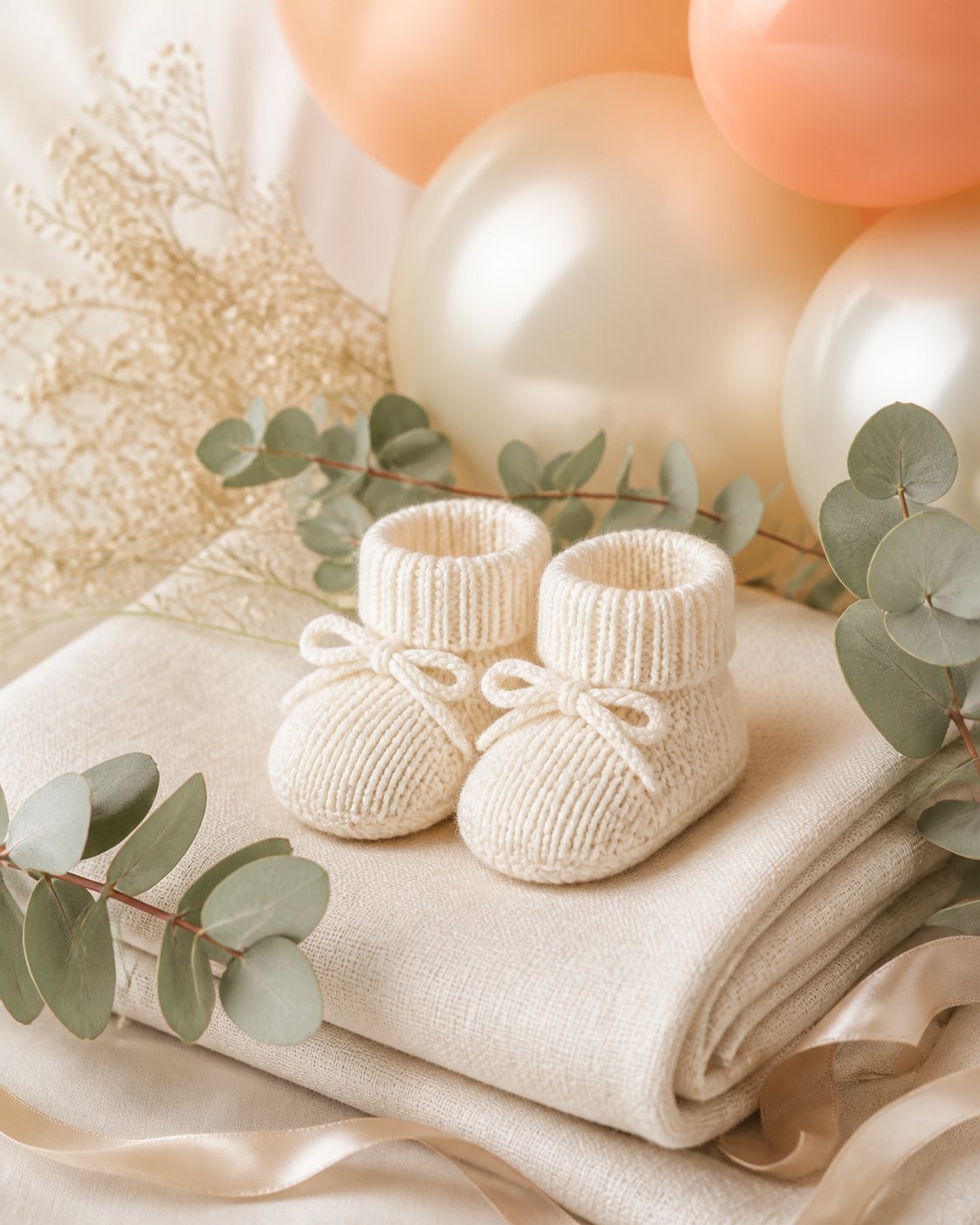 Escena delicada de baby shower