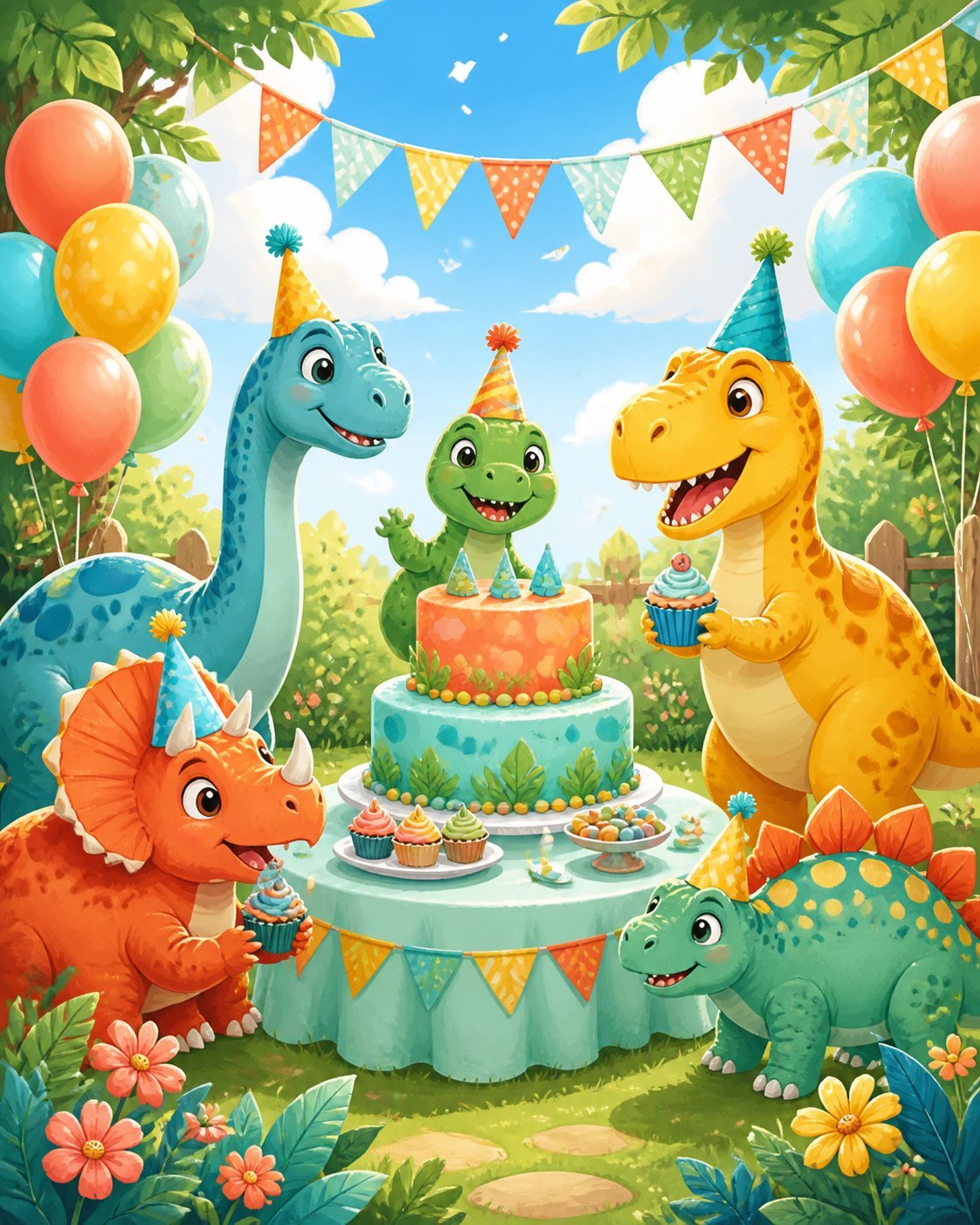 Fiesta infantil de dinosaurios