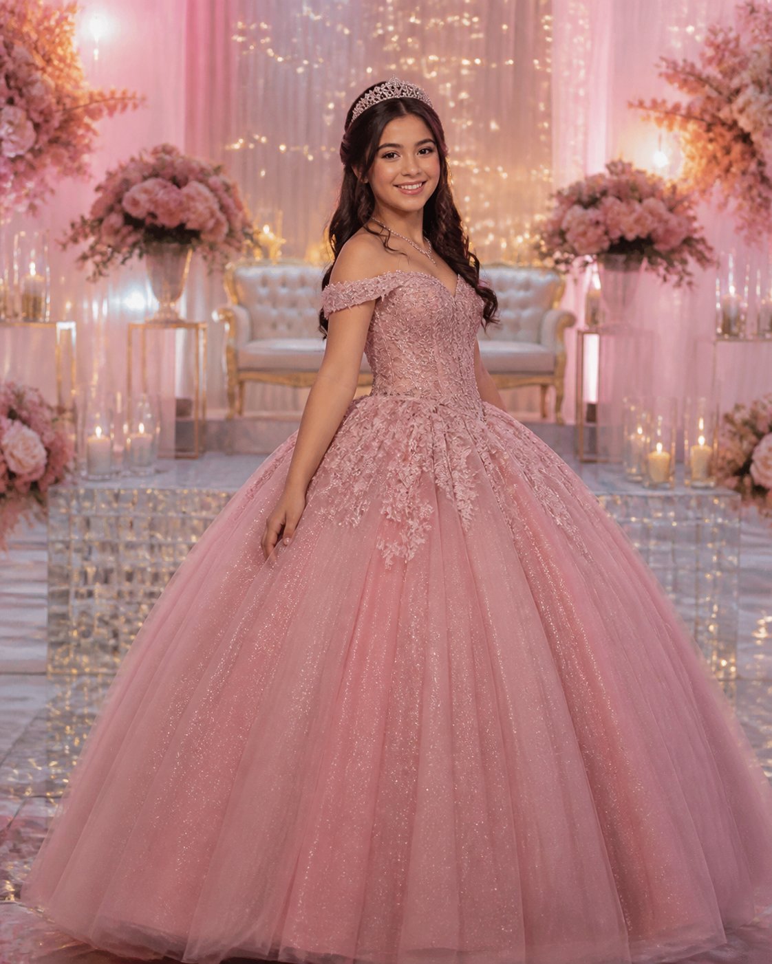 Celebraci&oacute;n elegante de quince a&ntilde;os