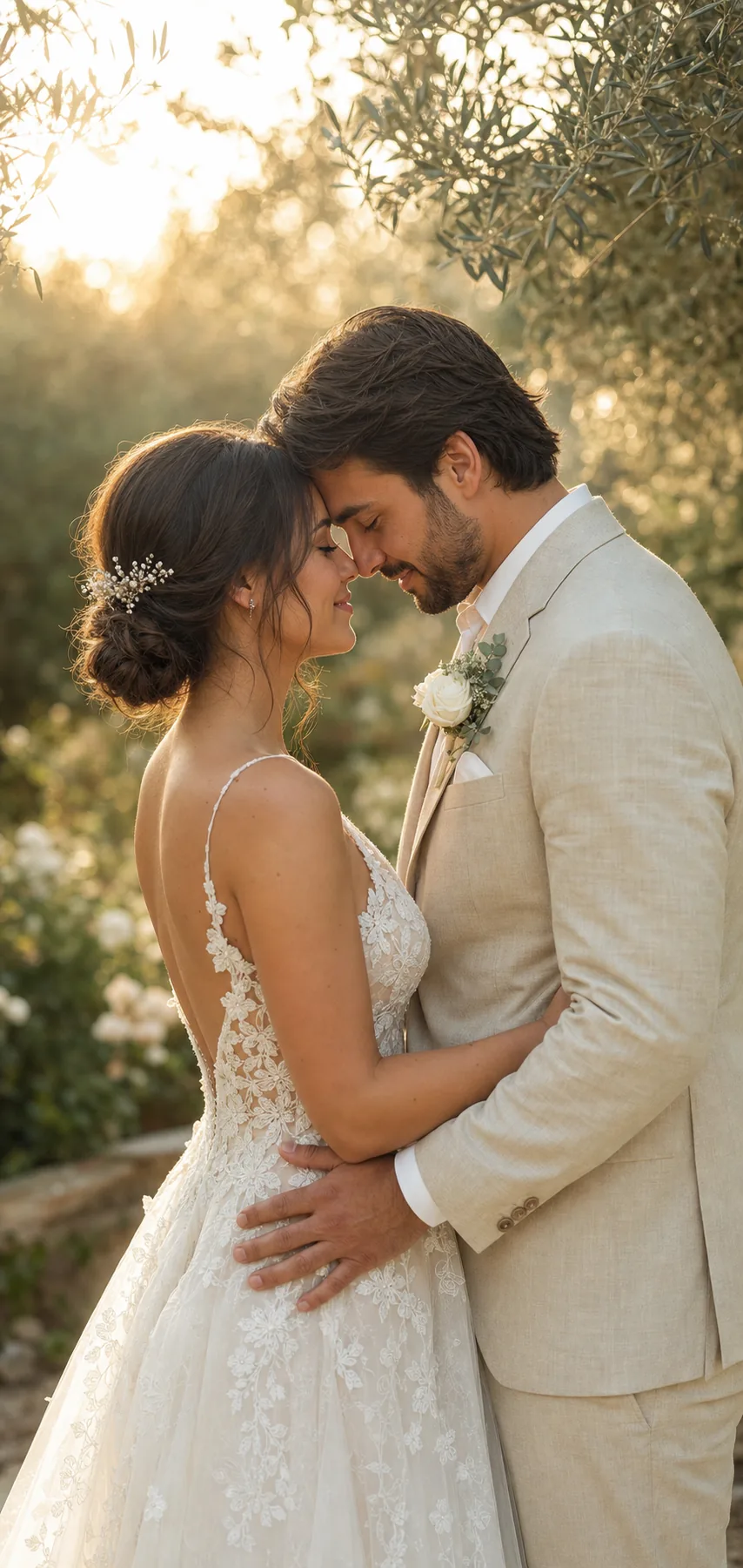 Novia y novio celebrando su boda